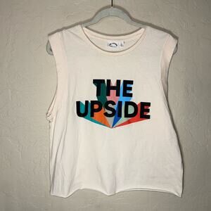 The upside graphic copped muscle tank